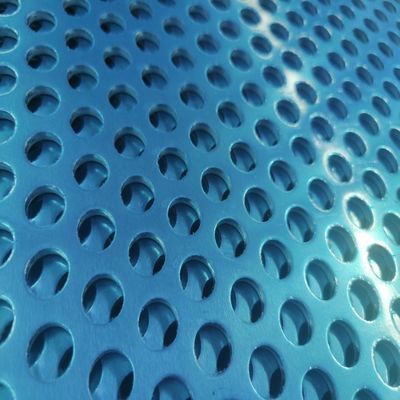 Piastra metallica perforata personalizzata con area aperta del 30%-70% campioni disponibili varie dimensioni di apertura