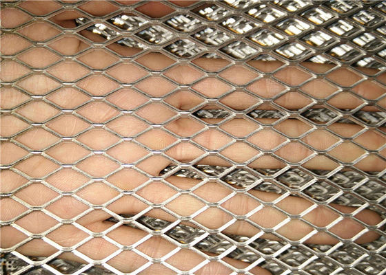 Lamina di metallo in espansione pianura, dimensione su misura strato d'acciaio della maglia del diamante